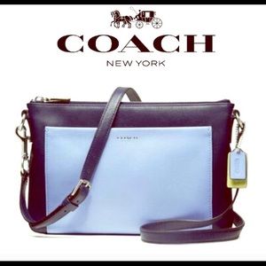 Coach color block handbag